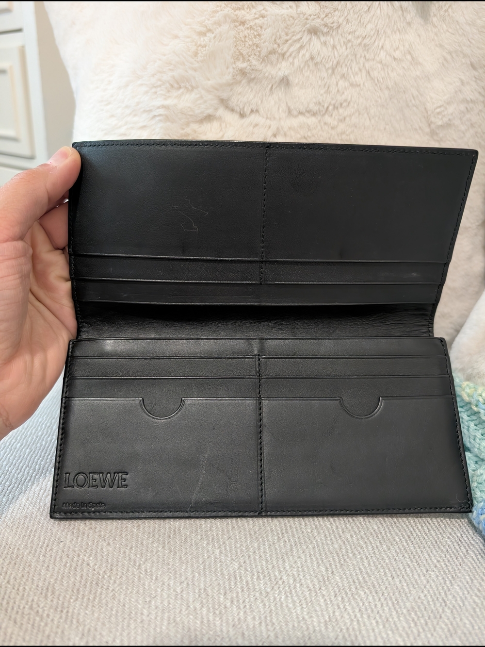 (SOLD) Loewe Embossed Leather Card Holder - Picture 13 of 14